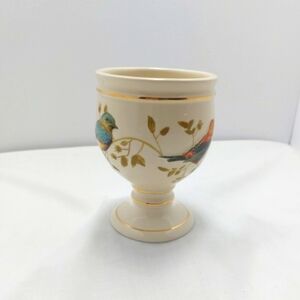 Vintage Bird Tumbler Avanti‎ Linens Gold Gilded Bathroom Decor